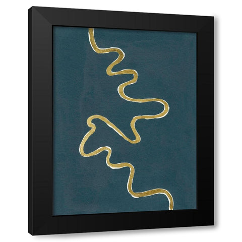 Oxbow III Black Modern Wood Framed Art Print by Willett, Michael
