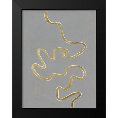 Oxbow IV Black Modern Wood Framed Art Print by Willett, Michael