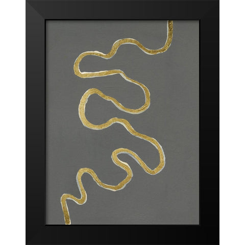 Oxbow VI Black Modern Wood Framed Art Print by Willett, Michael