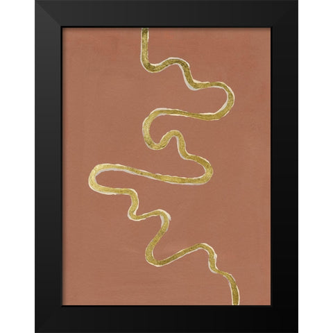 Oxbow VIII Black Modern Wood Framed Art Print by Willett, Michael
