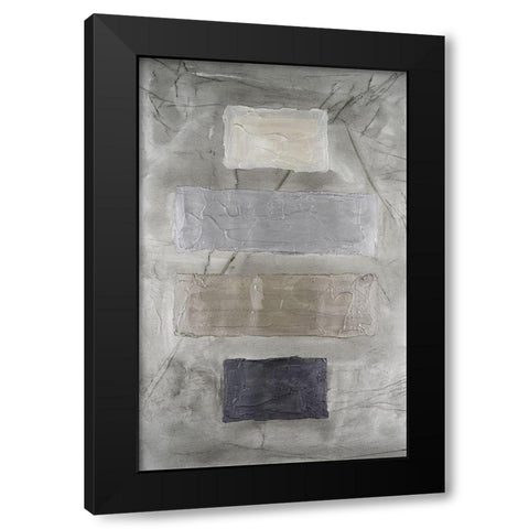 Metallic Monoliths II Black Modern Wood Framed Art Print by Willett, Michael