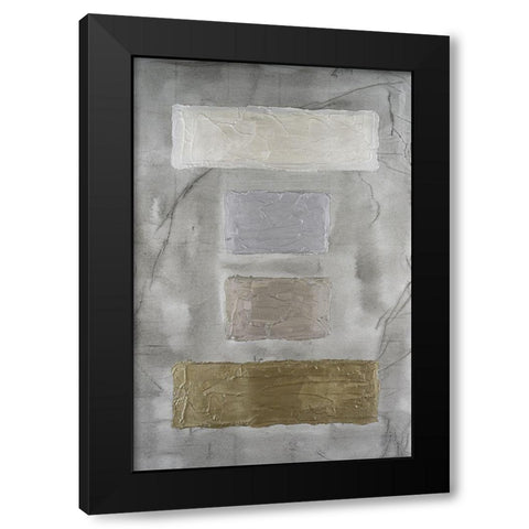 Metallic Monoliths III Black Modern Wood Framed Art Print by Willett, Michael