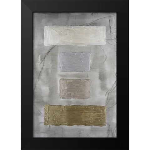Metallic Monoliths III Black Modern Wood Framed Art Print by Willett, Michael