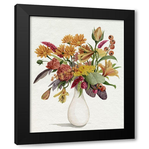 End of Season Bouquet I Black Modern Wood Framed Art Print with Double Matting by Popp, Grace