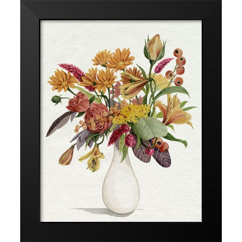 End of Season Bouquet I Black Modern Wood Framed Art Print by Popp, Grace