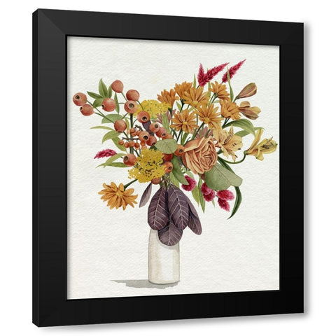 End of Season Bouquet II Black Modern Wood Framed Art Print with Double Matting by Popp, Grace