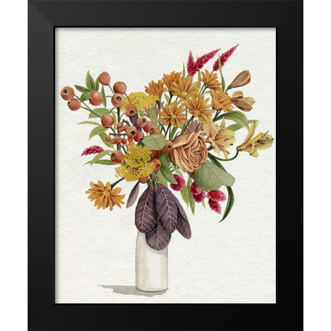 End of Season Bouquet II Black Modern Wood Framed Art Print by Popp, Grace