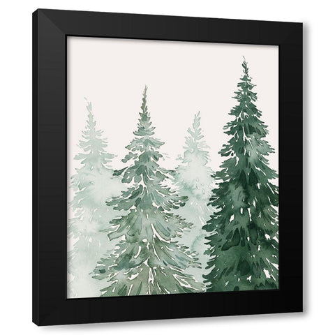 Winter Washed Coppice I Black Modern Wood Framed Art Print with Double Matting by Popp, Grace