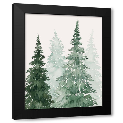 Winter Washed Coppice II Black Modern Wood Framed Art Print with Double Matting by Popp, Grace