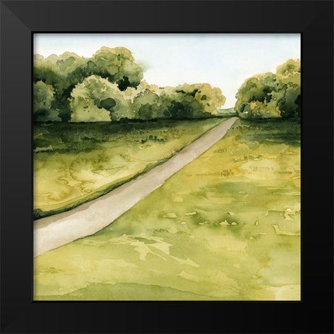 Golden Walk I Black Modern Wood Framed Art Print by Popp, Grace