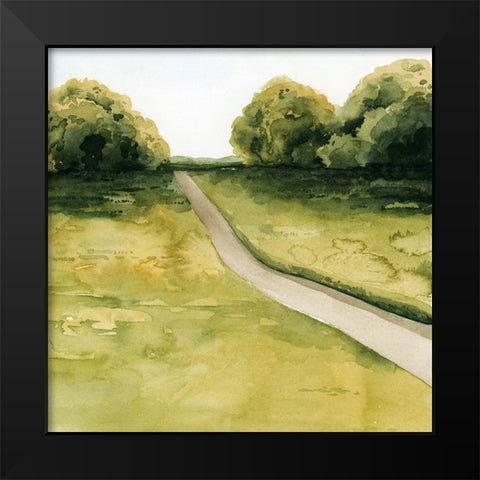 Golden Walk II Black Modern Wood Framed Art Print by Popp, Grace