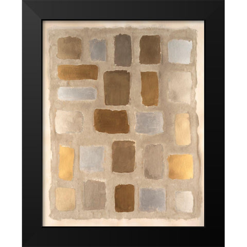 Sand Shaped I Black Modern Wood Framed Art Print by Willett, Michael