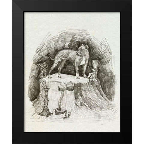 A Gentleman V Black Modern Wood Framed Art Print by Wang, Melissa