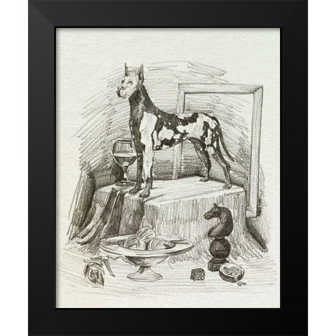 A Gentleman VI Black Modern Wood Framed Art Print by Wang, Melissa