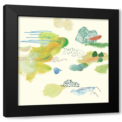 The Lightly Sky III Black Modern Wood Framed Art Print with Double Matting by Wang, Melissa