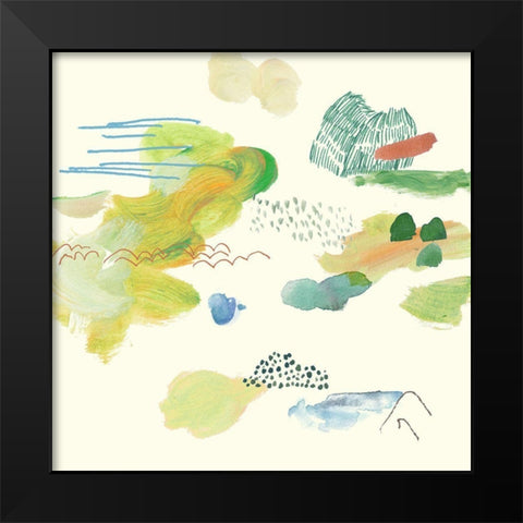 The Lightly Sky III Black Modern Wood Framed Art Print by Wang, Melissa