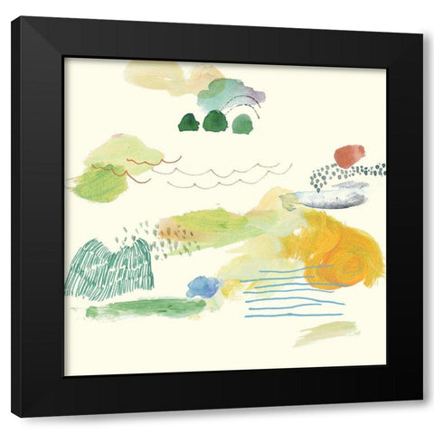 The Lightly Sky IV Black Modern Wood Framed Art Print by Wang, Melissa