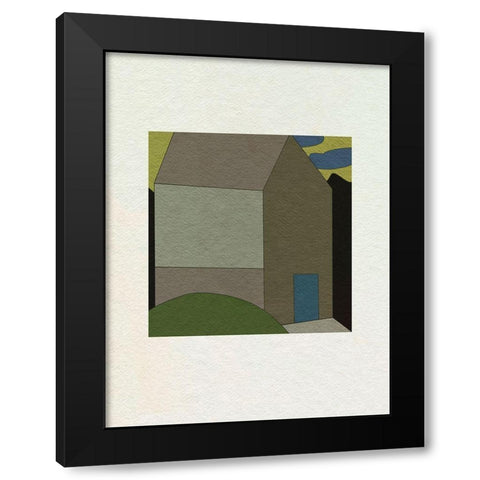 Mountain Houses III Black Modern Wood Framed Art Print with Double Matting by Wang, Melissa