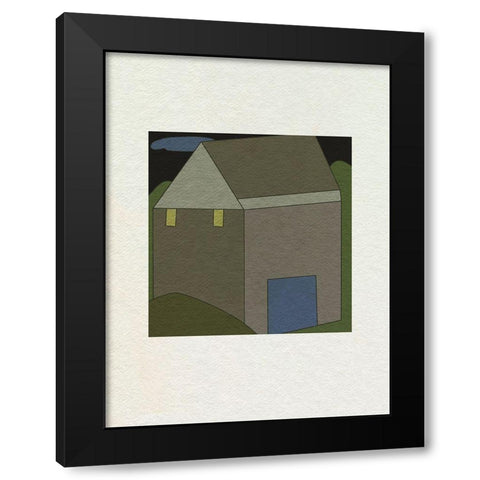 Mountain Houses IV Black Modern Wood Framed Art Print with Double Matting by Wang, Melissa