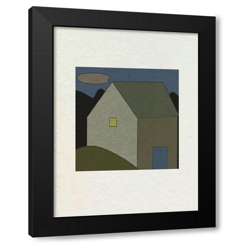 Mountain Houses VI Black Modern Wood Framed Art Print by Wang, Melissa
