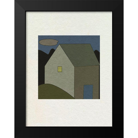 Mountain Houses VI Black Modern Wood Framed Art Print by Wang, Melissa