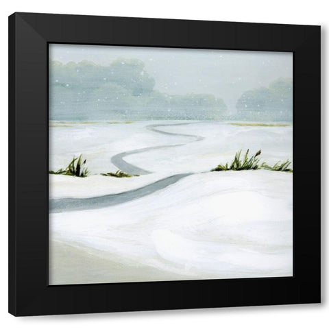 Snowfield I Black Modern Wood Framed Art Print with Double Matting by Popp, Grace