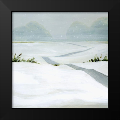 Snowfield II Black Modern Wood Framed Art Print by Popp, Grace