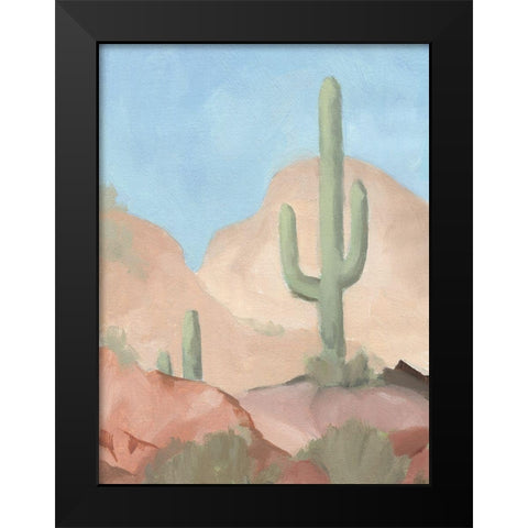Sunny Saguaro I Black Modern Wood Framed Art Print by Green, Jacob