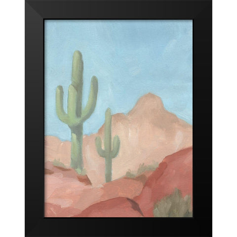 Sunny Saguaro II Black Modern Wood Framed Art Print by Green, Jacob