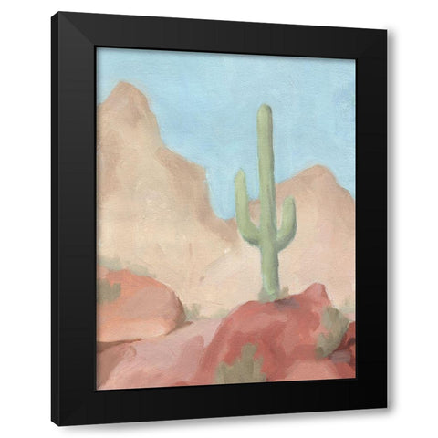 Sunny Saguaro III Black Modern Wood Framed Art Print with Double Matting by Green, Jacob