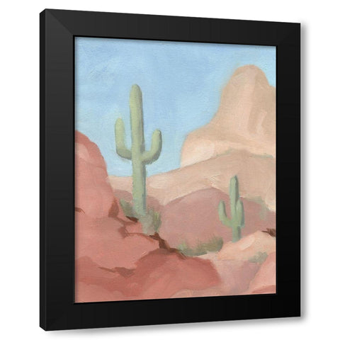 Sunny Saguaro IV Black Modern Wood Framed Art Print by Green, Jacob
