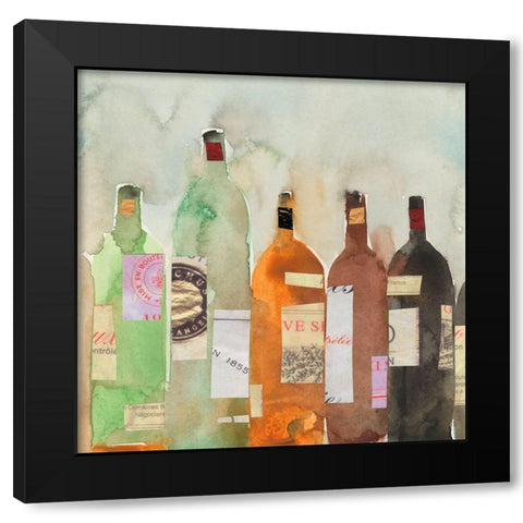 After the Magnum Lineup II Black Modern Wood Framed Art Print with Double Matting by Dixon, Samuel