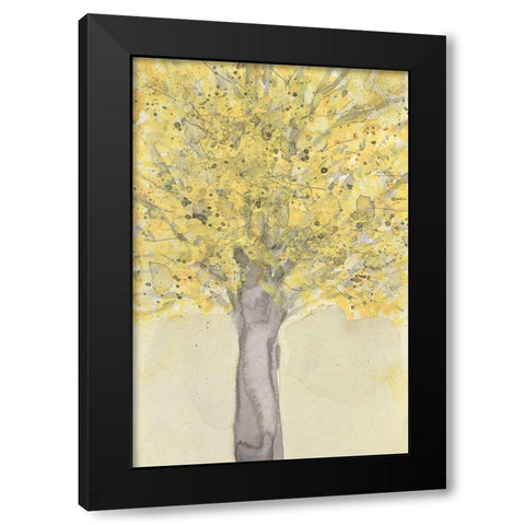 Yellow Autumn Moment I Black Modern Wood Framed Art Print with Double Matting by Dixon, Samuel