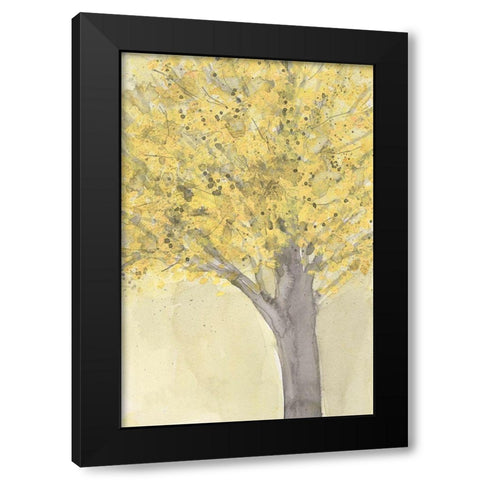 Yellow Autumn Moment II Black Modern Wood Framed Art Print with Double Matting by Dixon, Samuel