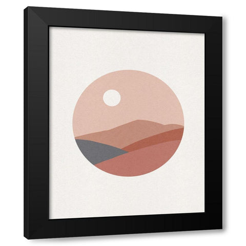 Deconstructed Desert I Black Modern Wood Framed Art Print with Double Matting by Green, Jacob