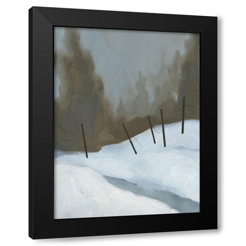 Deep Snow II Black Modern Wood Framed Art Print by Green, Jacob