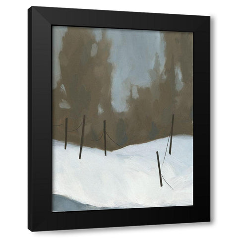 Deep Snow IV Black Modern Wood Framed Art Print by Green, Jacob