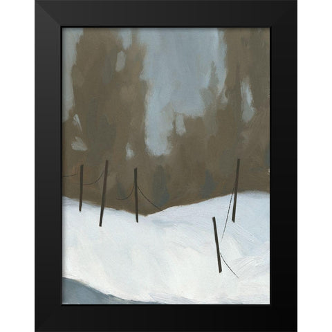 Deep Snow IV Black Modern Wood Framed Art Print by Green, Jacob