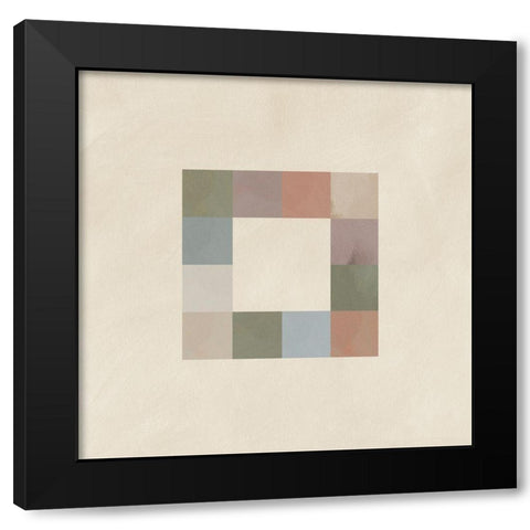 Palette Swatches I Black Modern Wood Framed Art Print by Green, Jacob