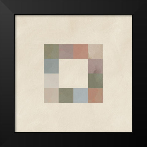 Palette Swatches I Black Modern Wood Framed Art Print by Green, Jacob