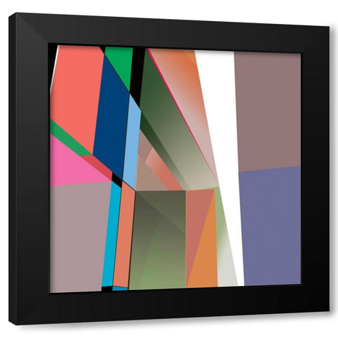 LTower23 6 Brights Black Modern Wood Framed Art Print by Cartissi