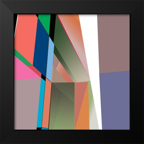 LTower23 6 Brights Black Modern Wood Framed Art Print by Cartissi