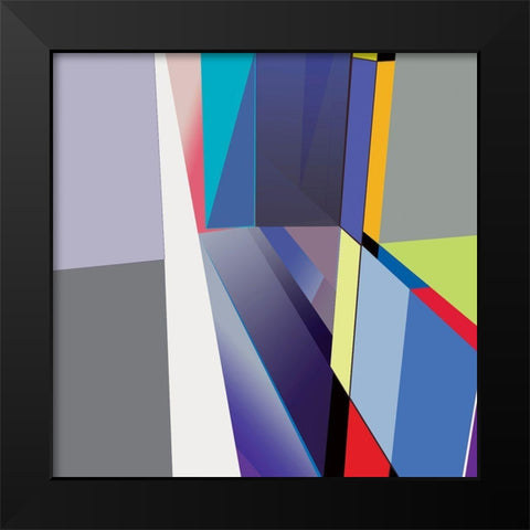 LTower23 7 Brights Black Modern Wood Framed Art Print by Cartissi