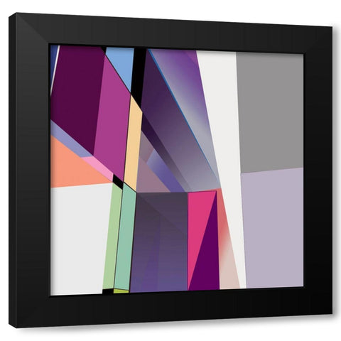 LTower23 8 Brights Black Modern Wood Framed Art Print by Cartissi