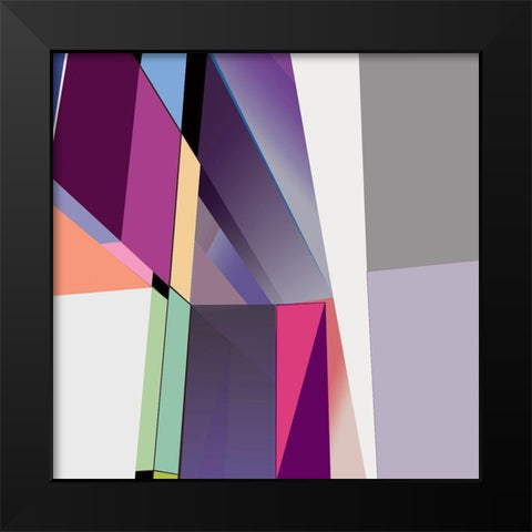LTower23 8 Brights Black Modern Wood Framed Art Print by Cartissi