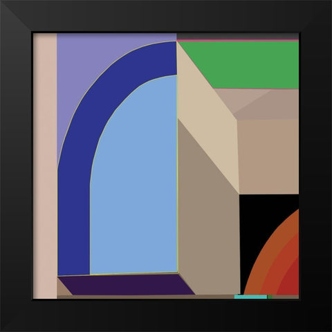 LTower9b Black Modern Wood Framed Art Print by Cartissi