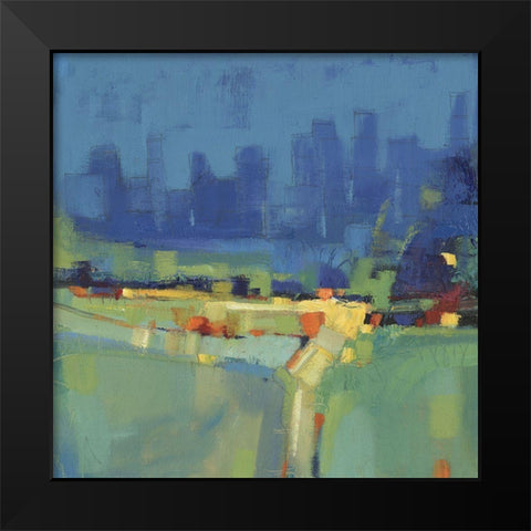 Suburban View II Black Modern Wood Framed Art Print by OToole, Tim