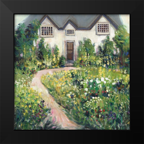 Garden Cottage I Black Modern Wood Framed Art Print by OToole, Tim