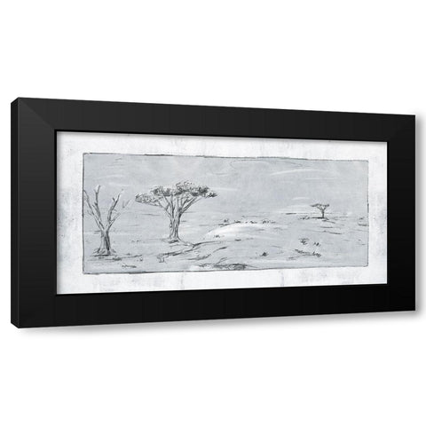 Snowy Land I Black Modern Wood Framed Art Print with Double Matting by Wang, Melissa