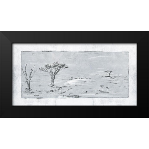 Snowy Land I Black Modern Wood Framed Art Print by Wang, Melissa